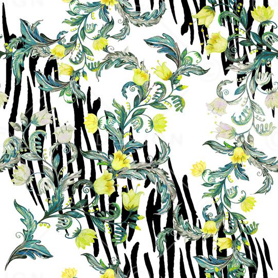 动物纹印花华亿平台图片