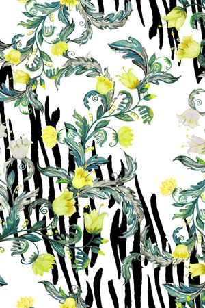 动物纹印花华亿平台图片