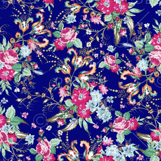 古典花纹印花华亿平台图片