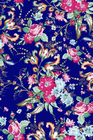 古典花纹印花华亿平台图片