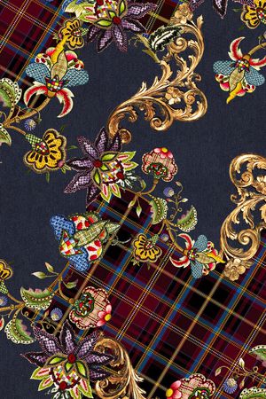 混合拼接印花华亿平台图片