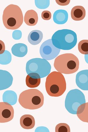 圆圈与波点印花华亿平台图片