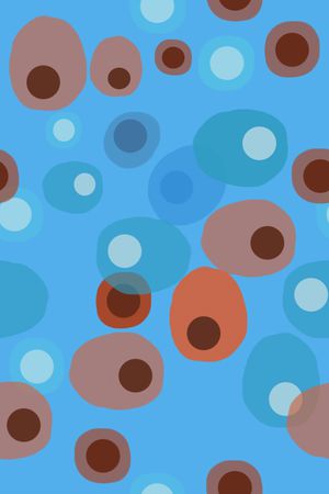 圆圈与波点印花华亿平台图片