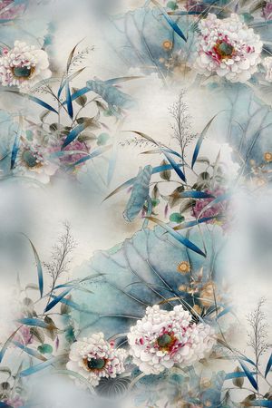 真丝印花华亿平台图片