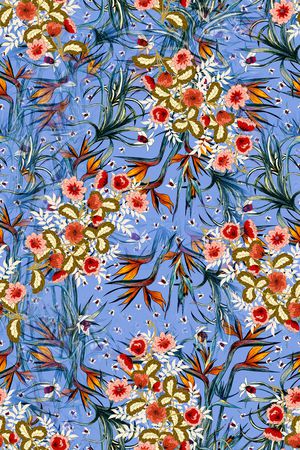 花卉印花华亿平台图片