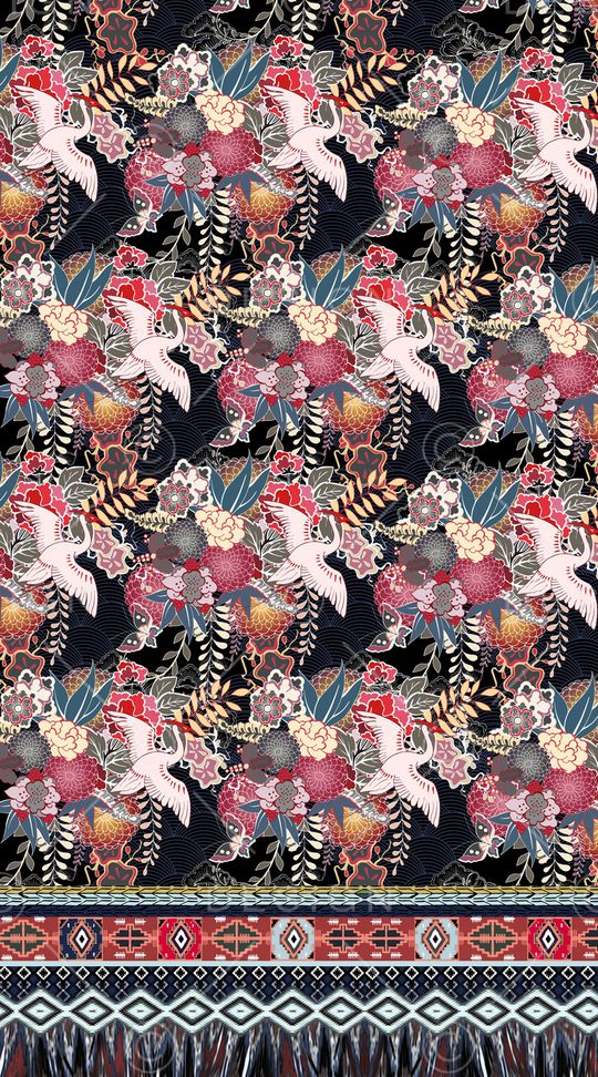 波西米亚印花华亿平台图片