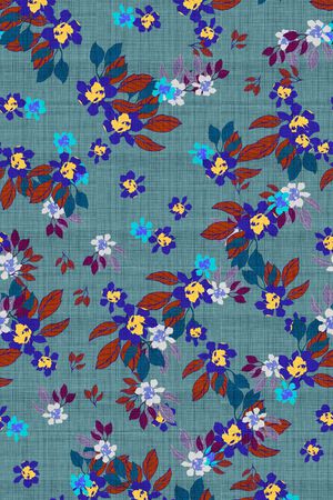 小碎花印花华亿平台图片