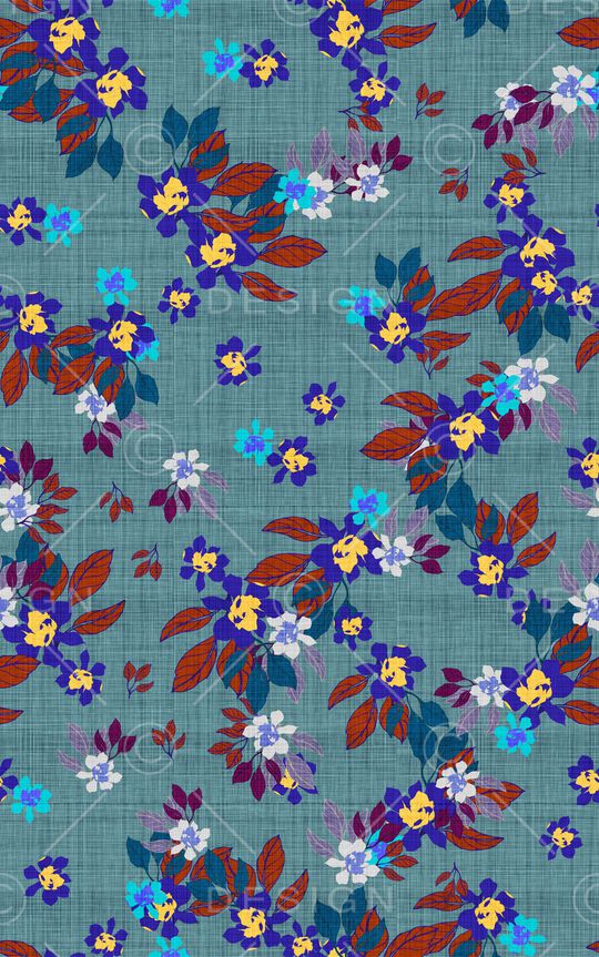 小碎花印花华亿平台图片