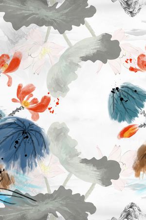 手绘印花华亿平台图片