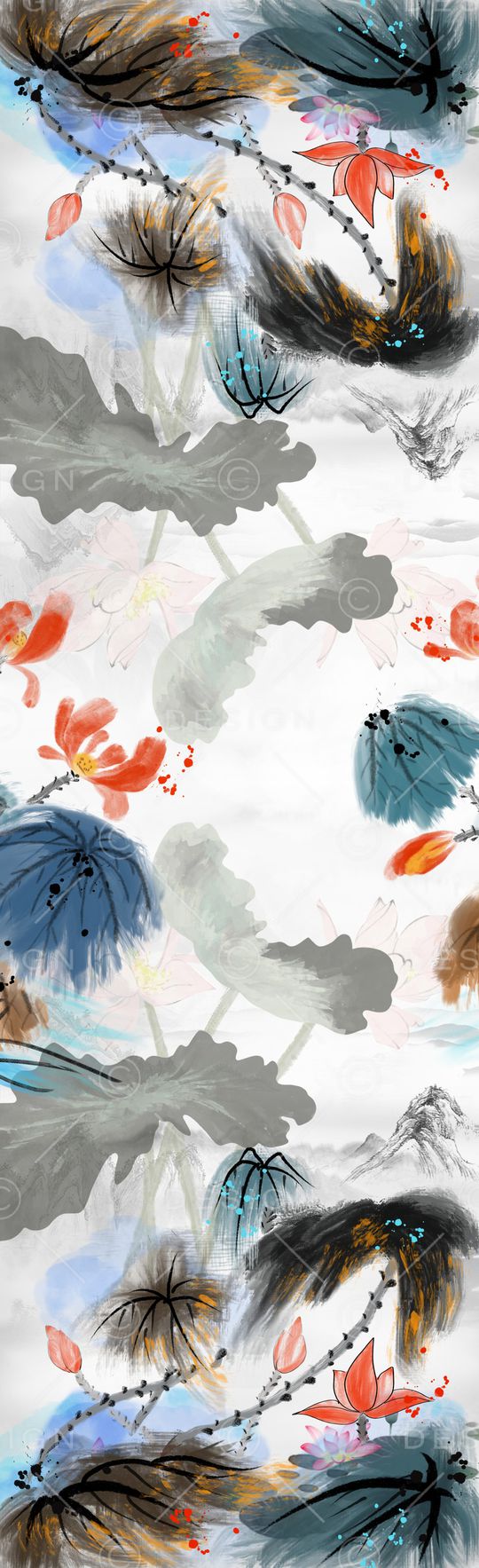 手绘印花华亿平台图片