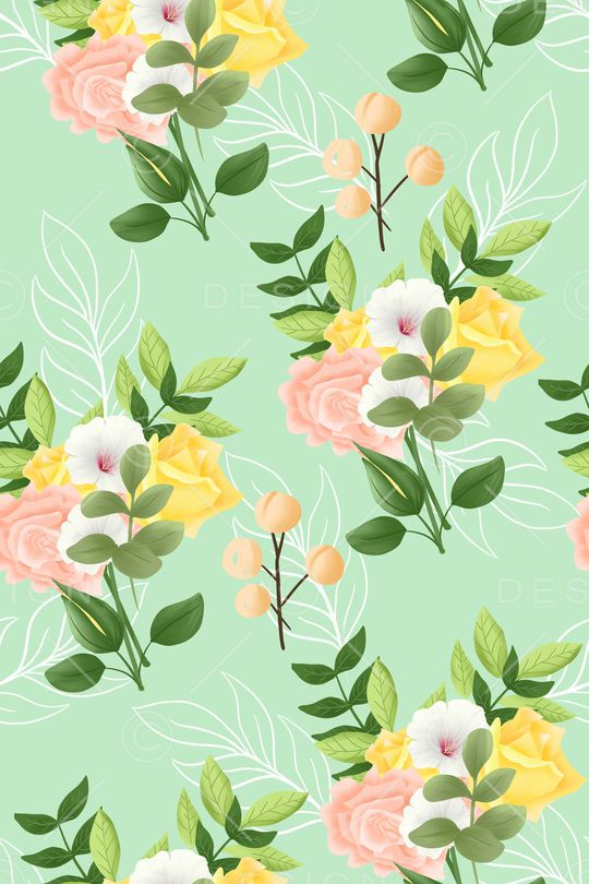 花卉印花华亿平台图片