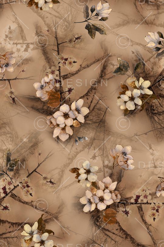 树枝印花华亿平台图片