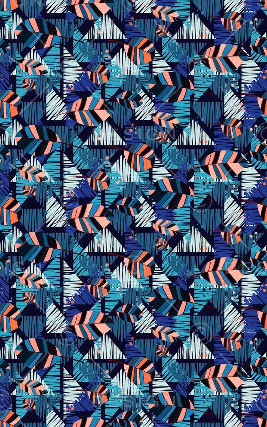 几何印花华亿平台图片