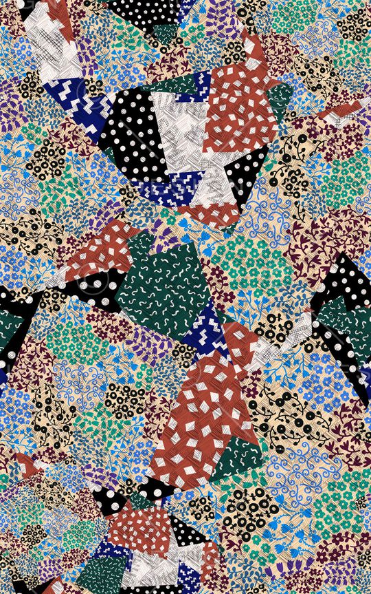 几何印花华亿平台图片