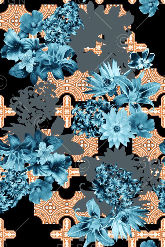 几何印花华亿平台图片