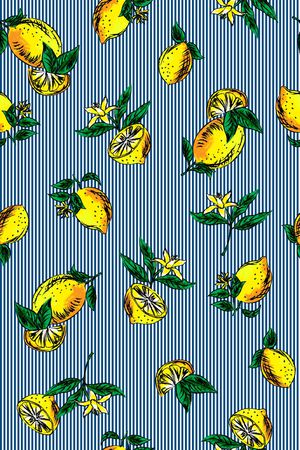 柠檬印花华亿平台图片