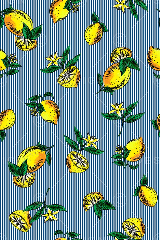 柠檬印花华亿平台图片