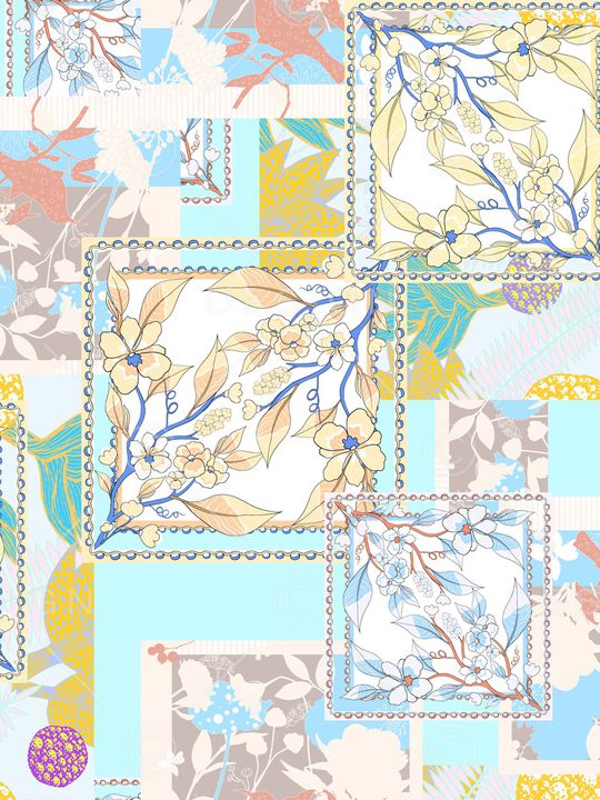 几何印花华亿平台图片