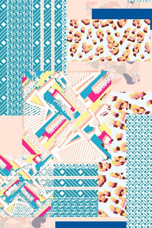 几何印花华亿平台图片