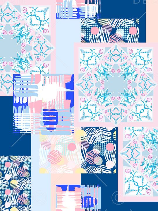 几何印花华亿平台图片