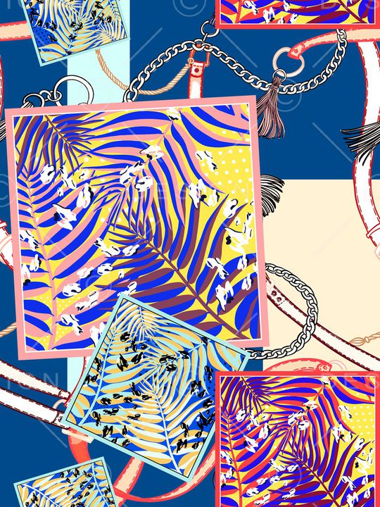 几何印花华亿平台图片