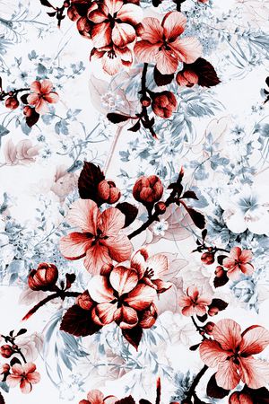 花卉印花华亿平台图片