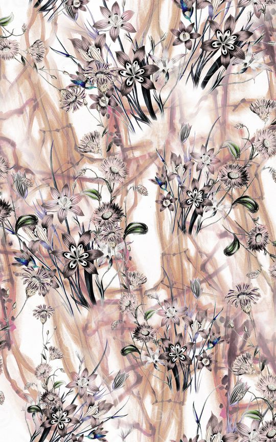 花卉印花华亿平台图片