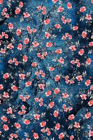 小碎花印花华亿平台图片