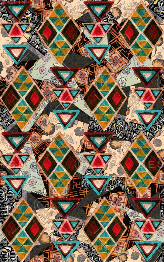 几何印花华亿平台图片