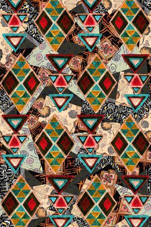 几何印花华亿平台图片