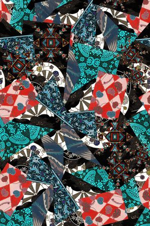 几何印花华亿平台图片