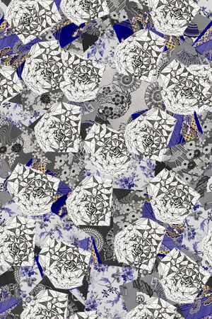 几何印花华亿平台图片