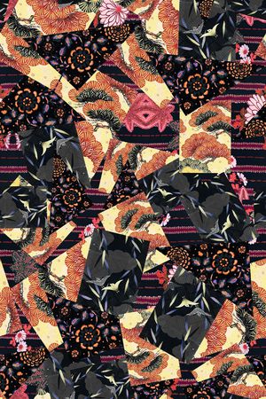 几何印花华亿平台图片