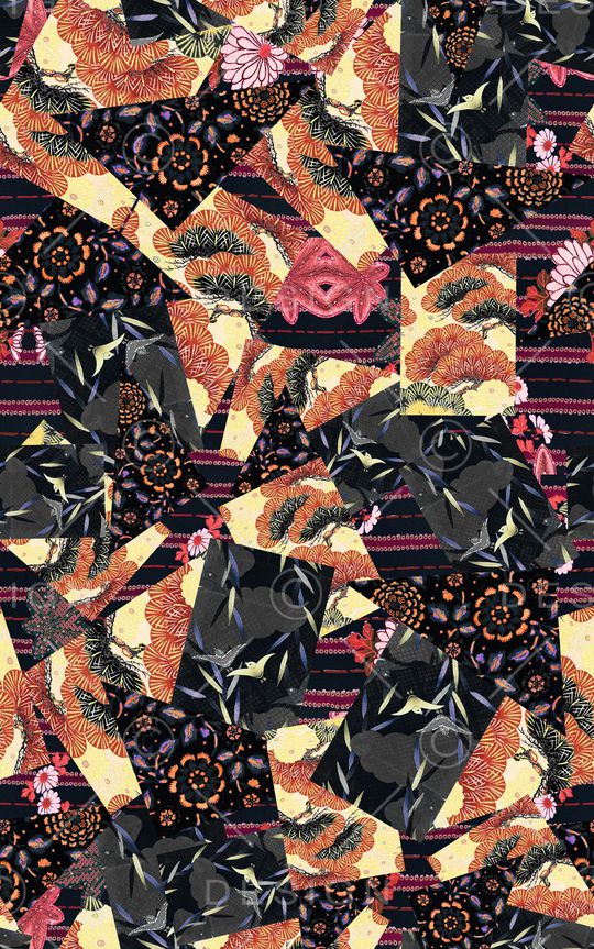 几何印花华亿平台图片