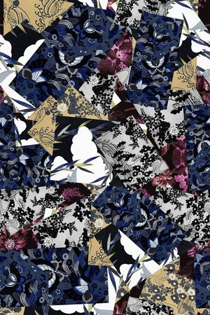 几何印花华亿平台图片