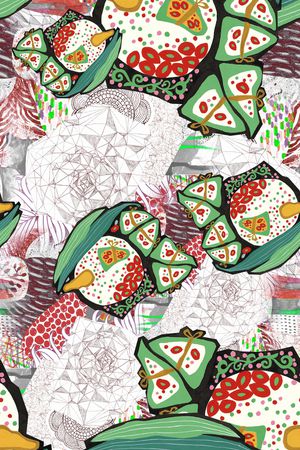 几何印花华亿平台图片