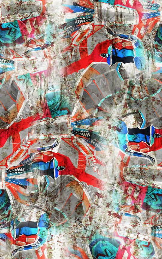 抽象印花华亿平台图片