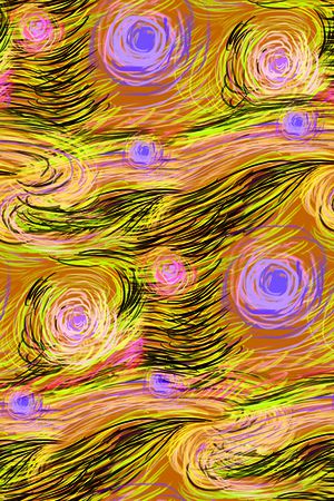 油画效果印花华亿平台图片