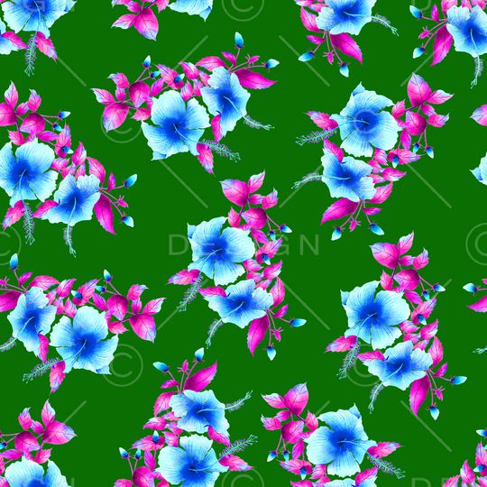 小清新印花华亿平台图片