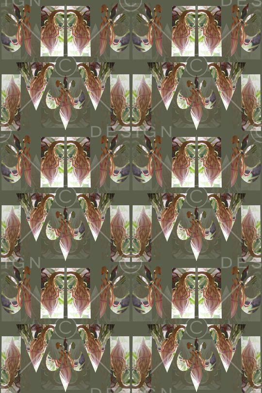 几何花卉印花华亿平台图片