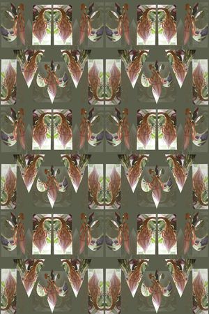 几何花卉印花华亿平台图片