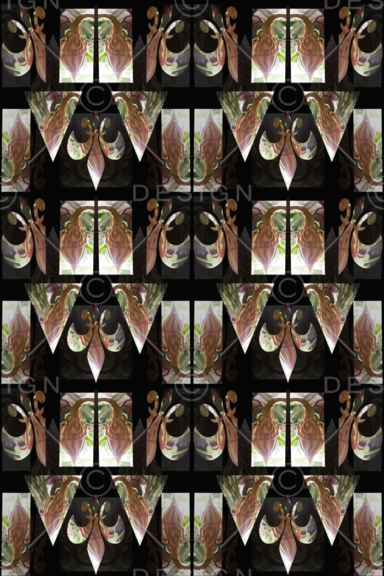 几何花卉印花华亿平台图片