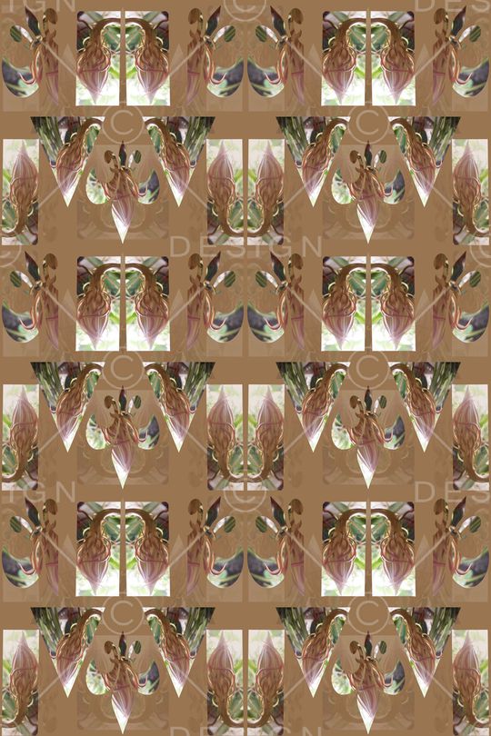 几何花卉印花华亿平台图片