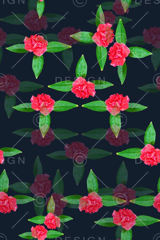 风格化花卉印花华亿平台图片