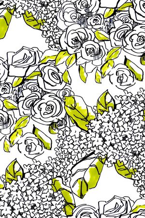 签字笔花印花华亿平台图片