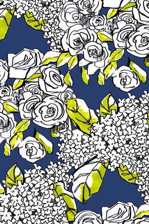 签字笔花印花华亿平台图片