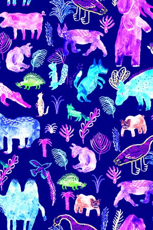 手绘印花华亿平台图片