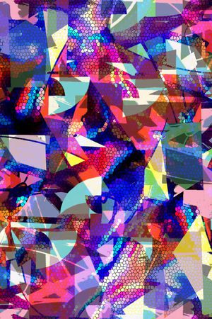 几何印花华亿平台图片