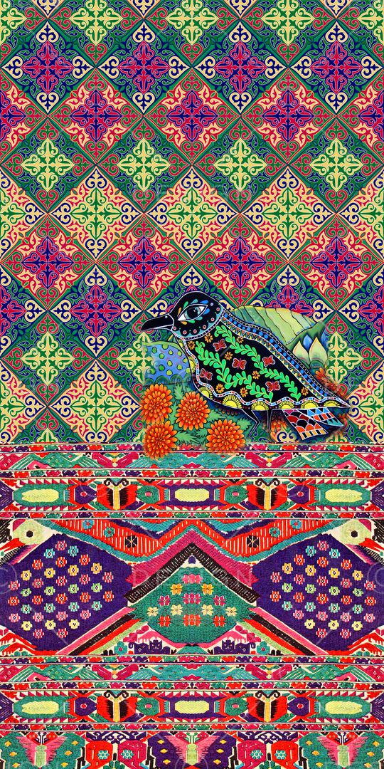 复古印花华亿平台图片