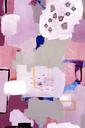 手绘几何印花华亿平台图片